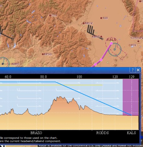 alamosa flight profile west mtns